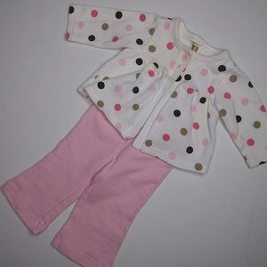 Carter's 2-peice outfit for infant Girls size 3M